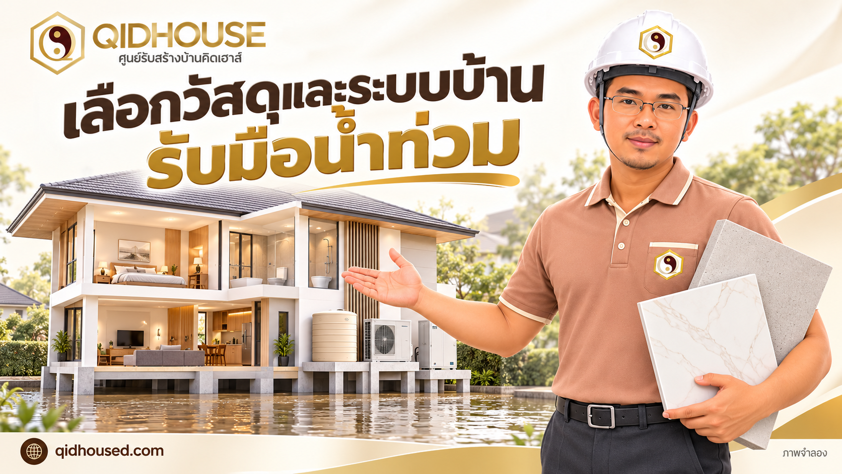เลือกวัสดุและวางระบบบ้านอย่างไร ให้รับมือน้ำท่วมและซ่อมฟื้นได้ง่ายขึ้น?